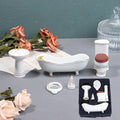 1:12 Scale Dollhouse Miniature Ceramic Bathroom Set – 5-Piece Furniture Model for Dollhouse Decor